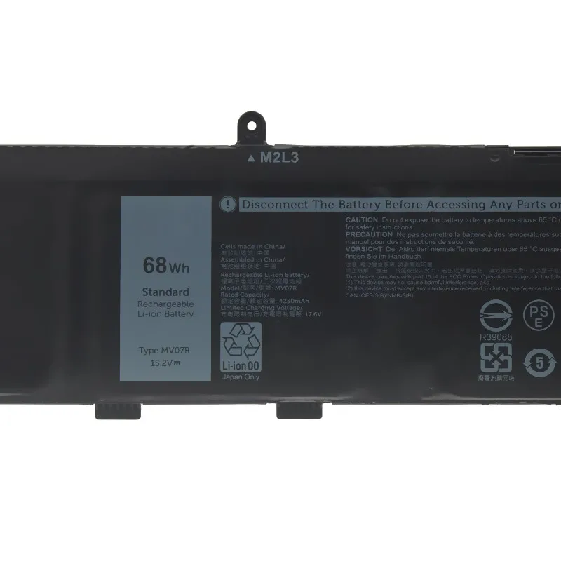 Imagem -05 - Bateria do Portátil para Dell Inspiron 3500 5500 g7 7790 g3 15 3500 3590 g5 15 5500 5505 Series Mv07r 15.2v 4250mah 68wh