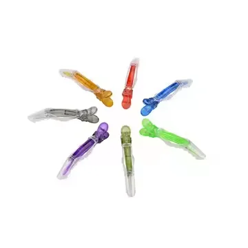 Alligator Clips ABS Plastic Colorful BeautySalon Sectioning Clip Hair Crocodile Hair Clip Styling Tools Salon Supplies CL-04