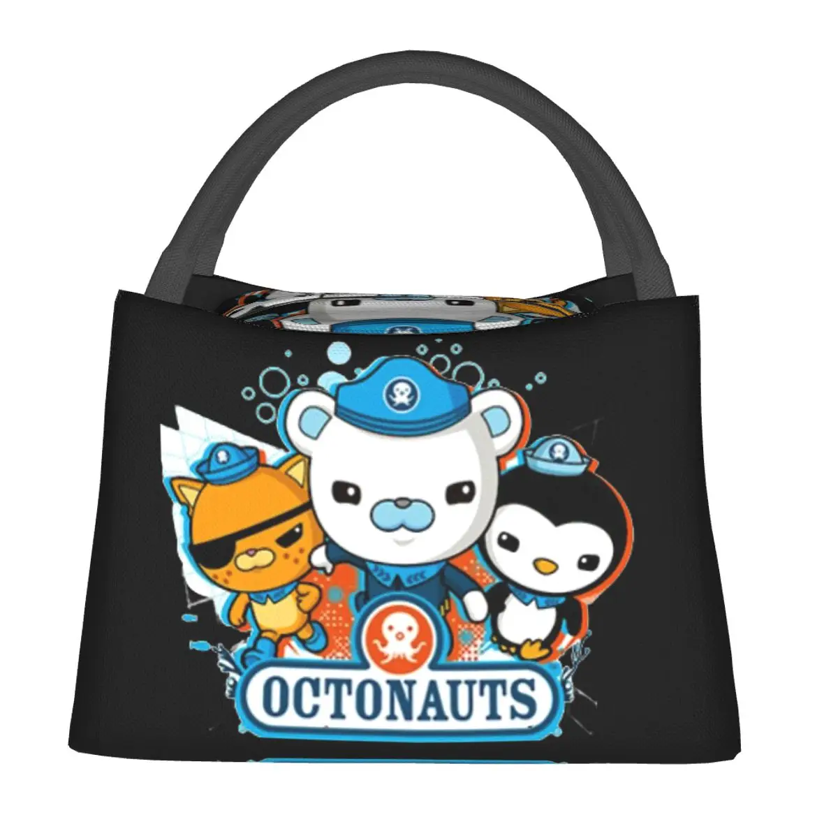 Octonauts Lunch Bags Insulated Bento Box Portable Lunch Tote Picnic Bags Cooler Thermal Bag for Woman Girl School