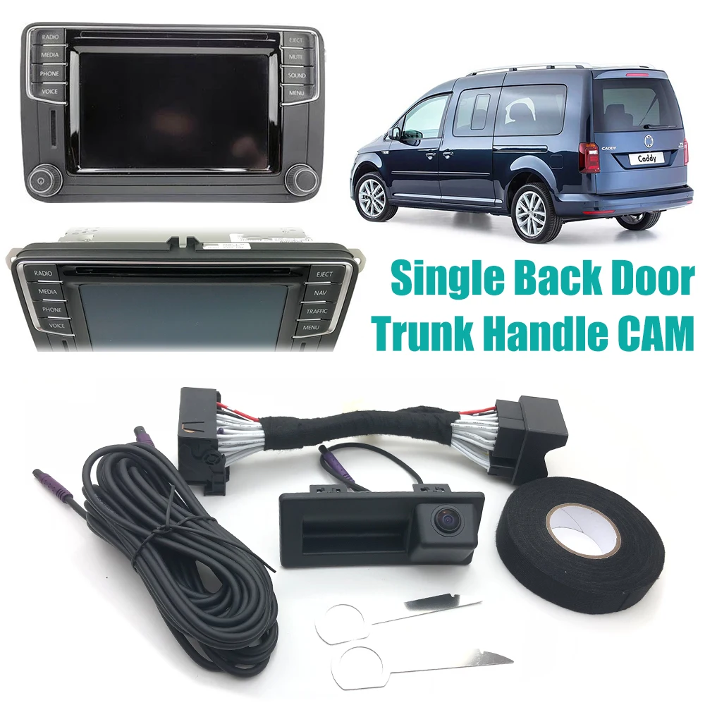 Caméra De Recul Avec Feu Stop Pour VW Caddy 2020-2024 - Caméra Inversée Étanche HD