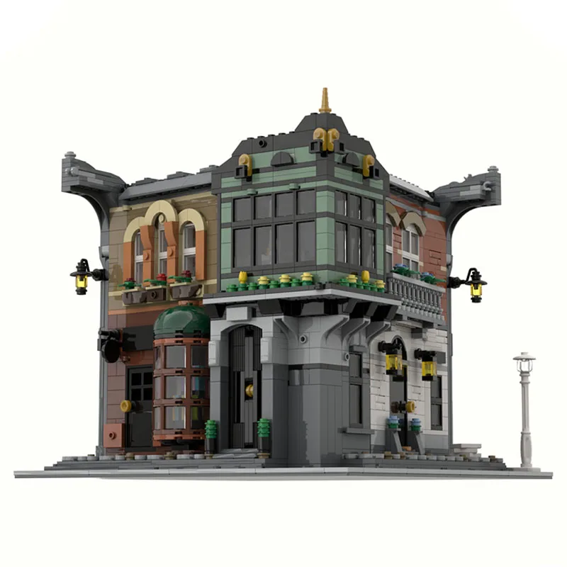 

2321PCS City Street View Bakerses Street Model Detailed Moc diy Building Block Birthday Toy Gift Challenging Building Experience