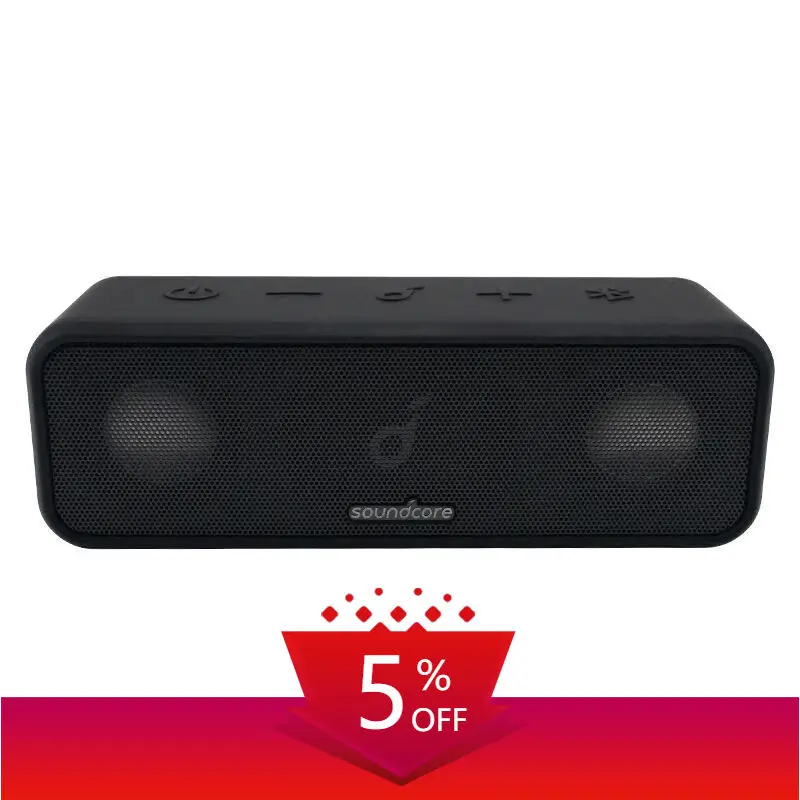 

Soundcore 3 By Anker Portable Bluetooth Speaker Wireless IPX7 Waterproof 24H Playtime For Days Out