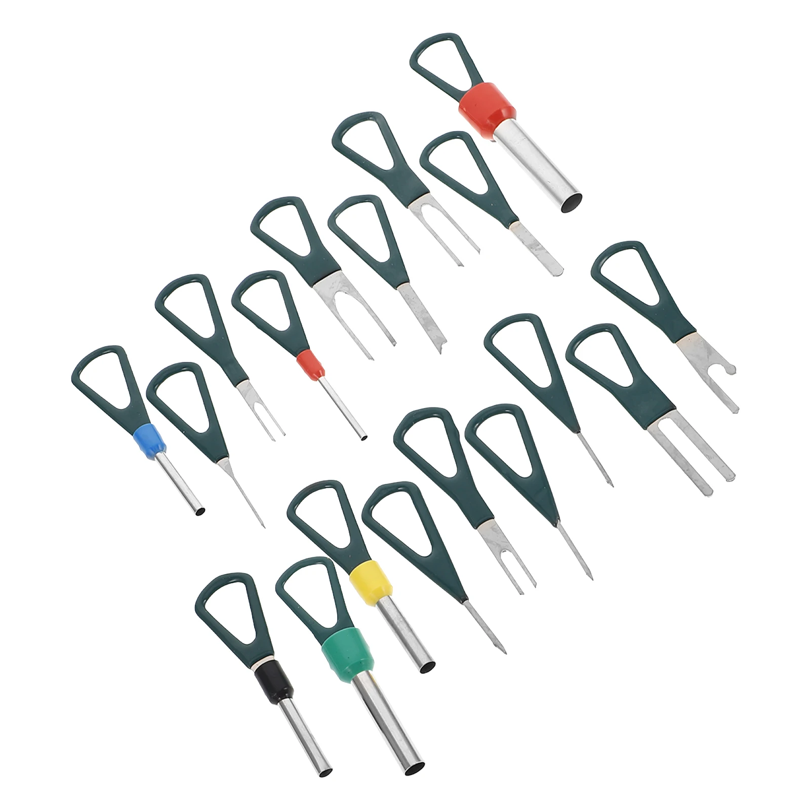 

18Pcs Terminal Removal Tool Kit Wire Harness Pin Extractor Set Automotive Electrical Wiring Connector Depinning Tool