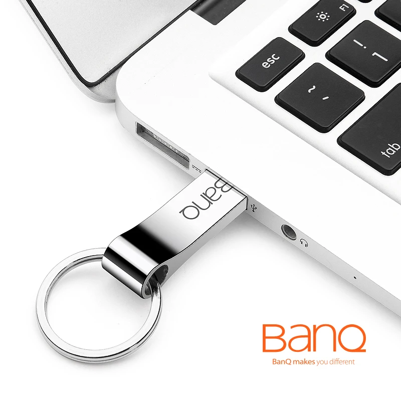 BanQ P9 USB Flash Drive, 64GB Metal Waterproof Pendrive USB Memory Stick 32GB pen Drive Real Capacity 16GB USB Flash U disk
