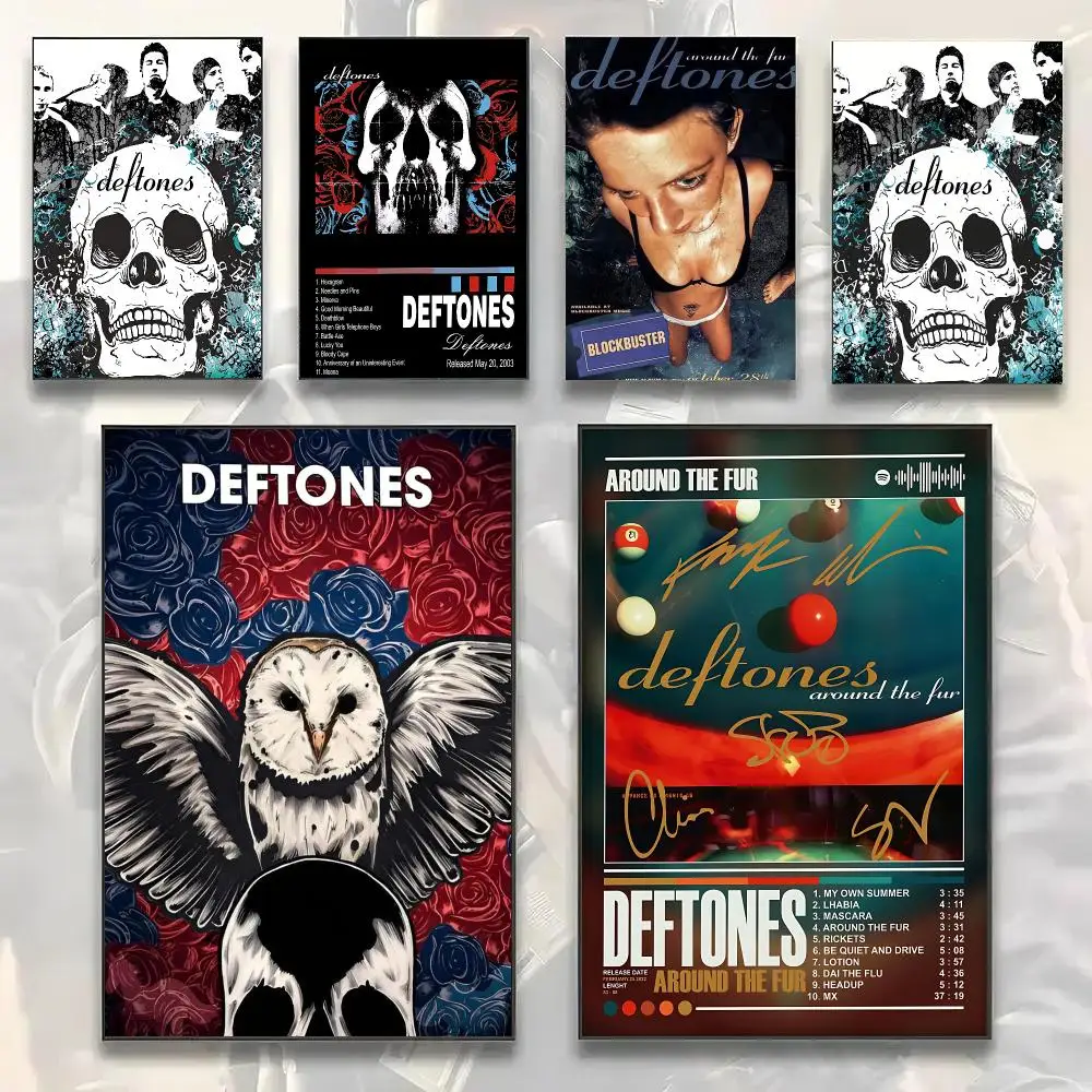 Alternative Metal Band D-Deftones Painting Calligraphy Modern Canvas Wall Art Prints for Living Room Decor | Wall Decals