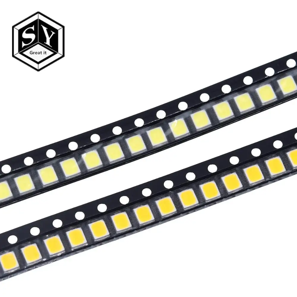 100 قطعة 21-25 LM أبيض/أبيض دافئ 2835 SMD LED 0.2 واط رقاقة عالية السطوع المصابيح جديد حار