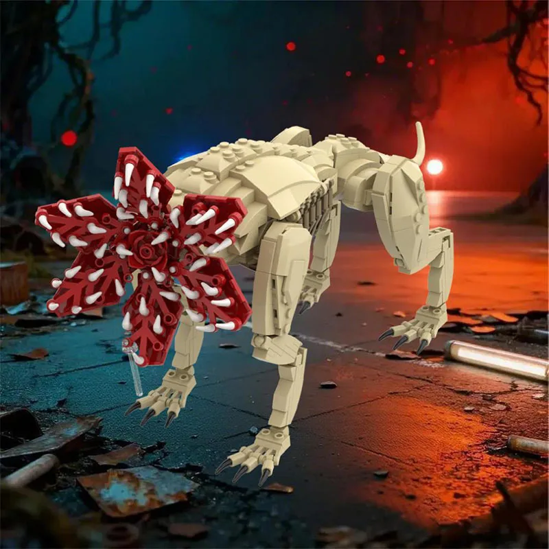 MOC 456PCS Strangers Monster Demodog Building Blocks Set Halloween DIY Assembly Kids Toy Christmas Block Creative Bricks Gifts