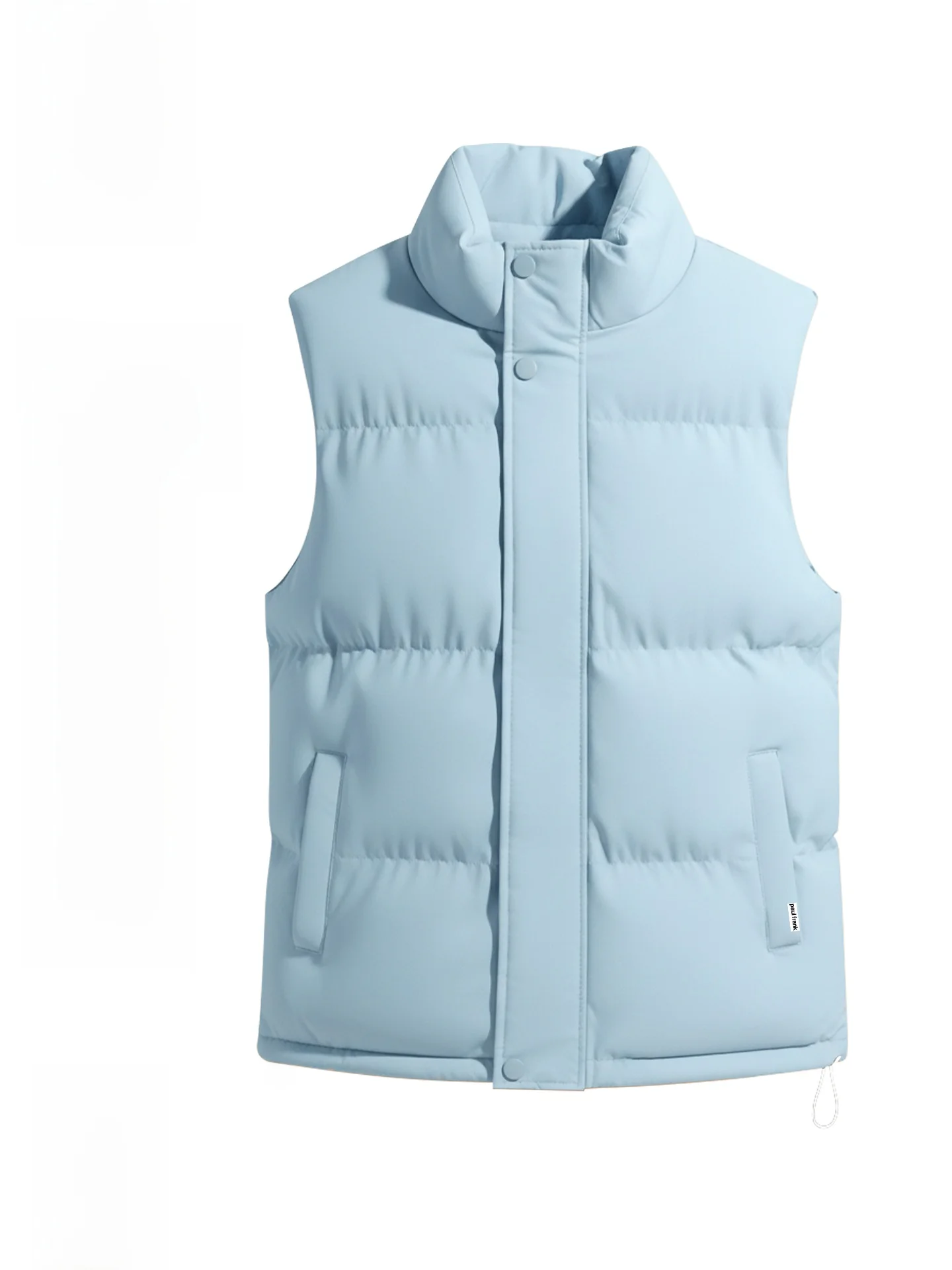 

M Vest Winter New Sle Warm Outerwear Big Mouth Monkey Collar Jaet Youth Faion Polyester Fiber Zipper Closure