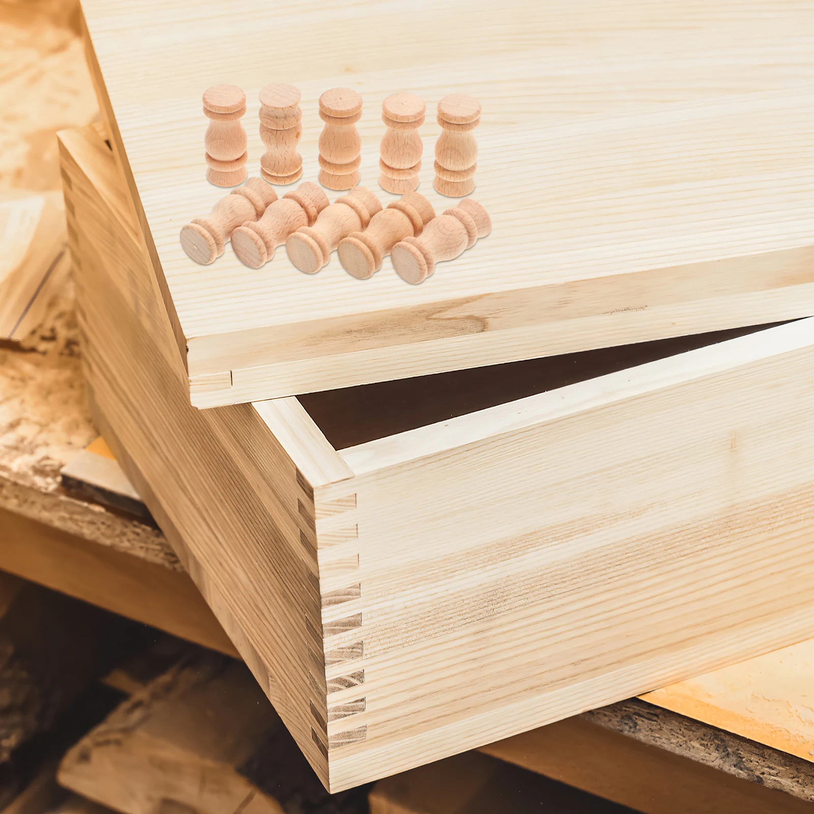 

10Pcs Vintage Wood Spindles Unfinished Staircase Balusters Decorative Home Craft Replacement Rail Spindles for Fireplace Roman