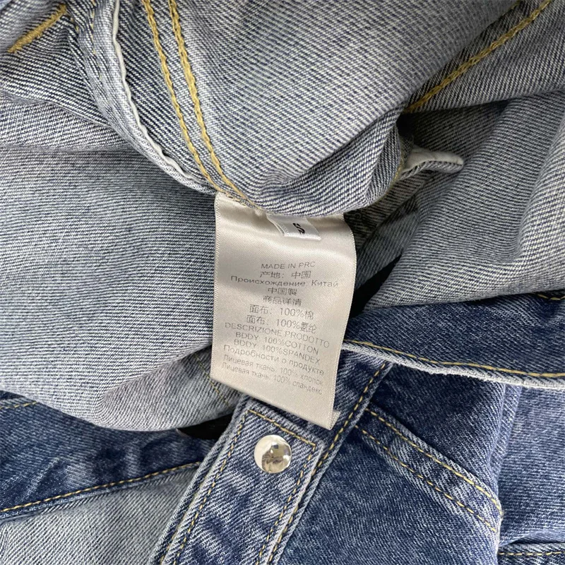 Women's jacket New winter 2025 single breasted slim fit hooded denim jacket Color blocking spliced cotton blend women's coat y2k