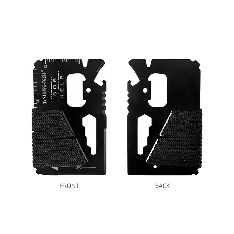 الفولاذ المقاوم للصدأ أداة الطوارئ EDC بطاقة الائتمان جيب سكين صيد الرياضة في الهواء الطلق التخييم المشي لمسافات طويلة SOS بقاء الإنقاذ Multitool