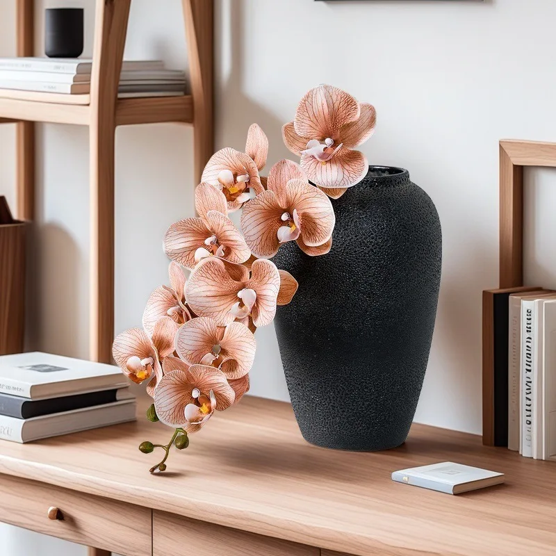 98CM Artificial Butterfly Orchid Wet 3D Printing High Quality Single Branch 9 Head DIY Souvenir Home Decoration Silk Flower - view 5