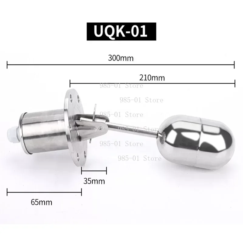 High Temperature Liquid Level Controller 304 Stainless Steel Floating Ball UQK-01-02-03 Water Level Ball Float Switch