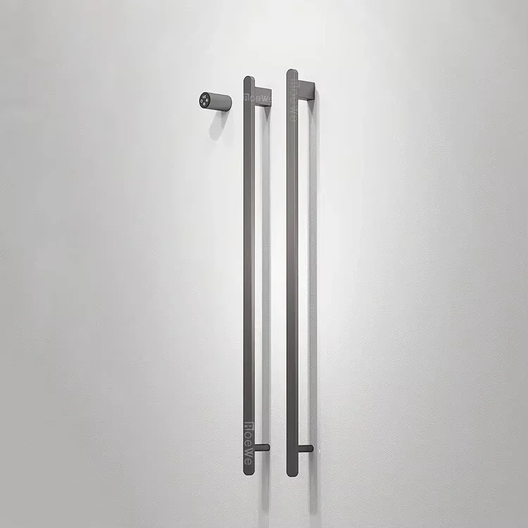1m  Vertical Electric Towel Rack Intelligent  Wall Mounted Electric Towel Rail Shelf Heating Towel Warmer CE SAA Certified