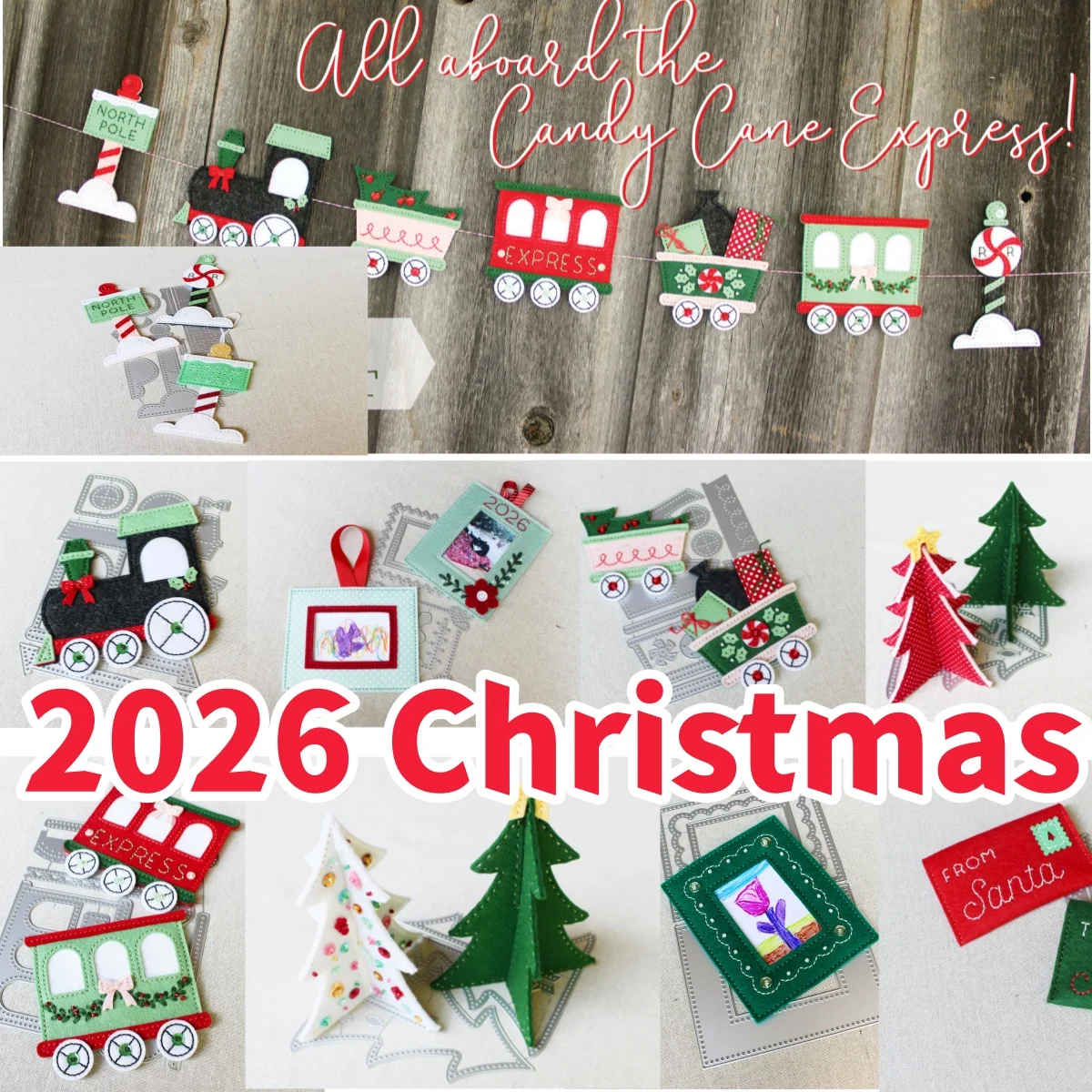 July 2026 Christmas Tree Cargo Car Engine Picture Frame Metal Cutting Dies for DIY Making Gift Card Scrapbook Embossed Craft