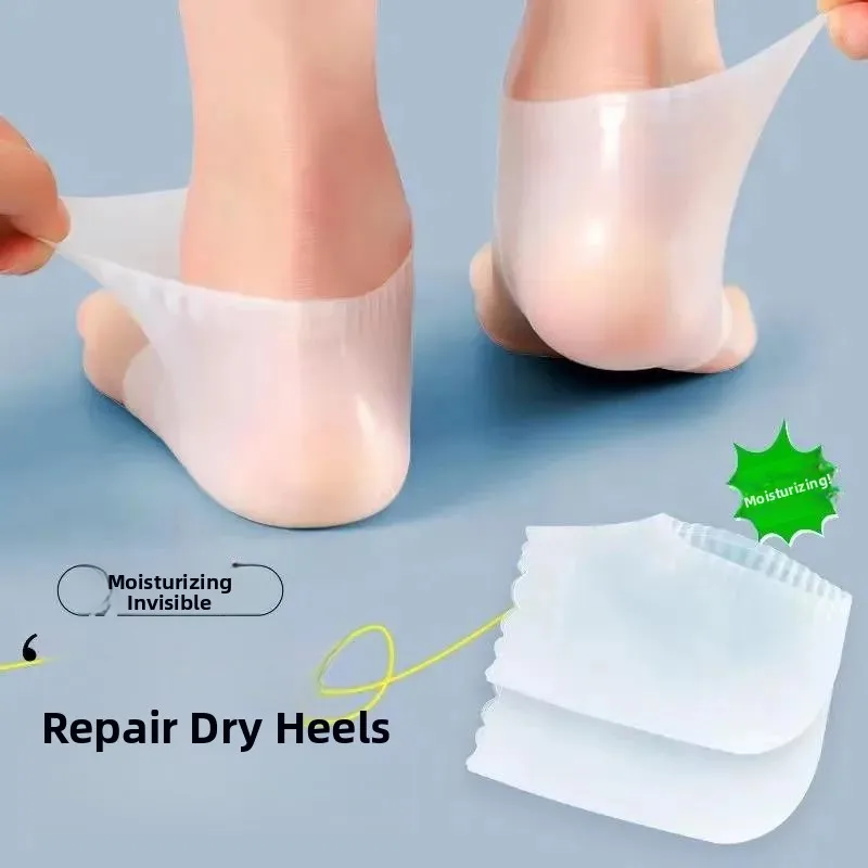 

Силиконовые носки-накладки для защиты пяток, увлажняющие, предотвращающие трещины на стопах, латексные, для домашнего использования