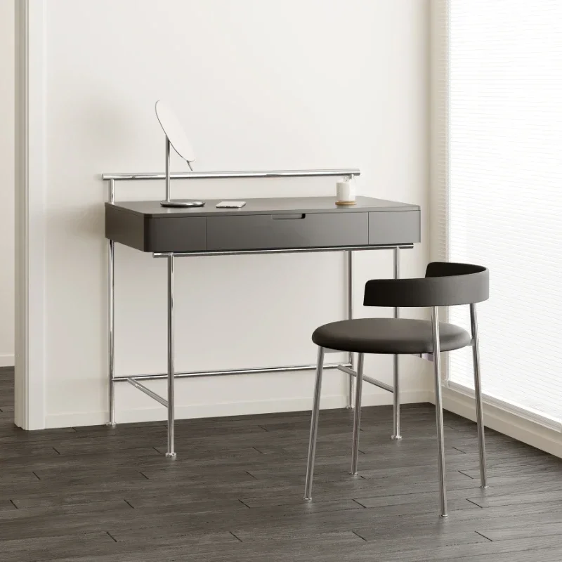 Custom Valley and Classic Bauhaus Style Dresser Bedroom Simple Stainless Steel Spliced Makeup Table ins Wind