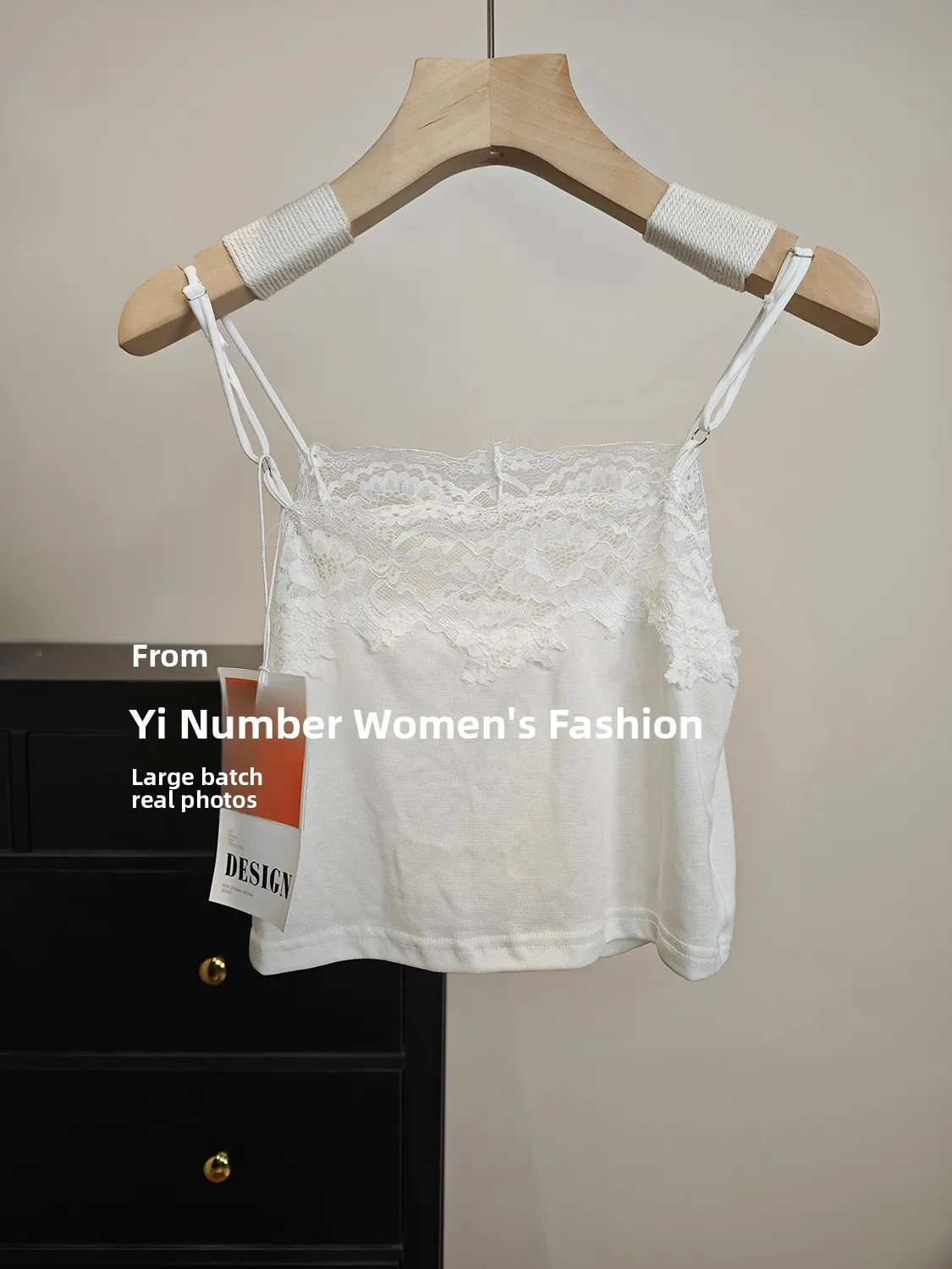 Korean Style Sweet Spicy Sexy Embroidered Ultra-Short Bubble Sleeve Short Sleeve T-Shirt with Halter Vest Women Hot Girl Cove...