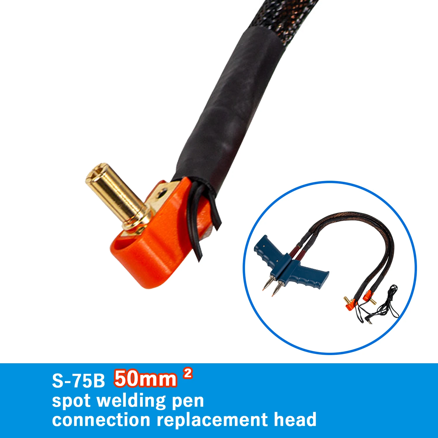 قابس استبدال قلم لحام البقعة Heltec، جزء استبدال قلم لحام البقعة القياسي 02H، 50 مم 2، ملحق الأدوات