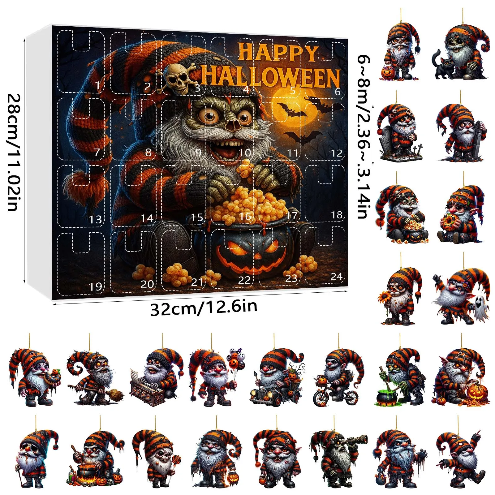 Timer 3 Minutes 2025 Halloween Box Set Halloween Countdown Calendar Children's Surprise Toy Set As A Gift Hot Tub Timer 1 Hour