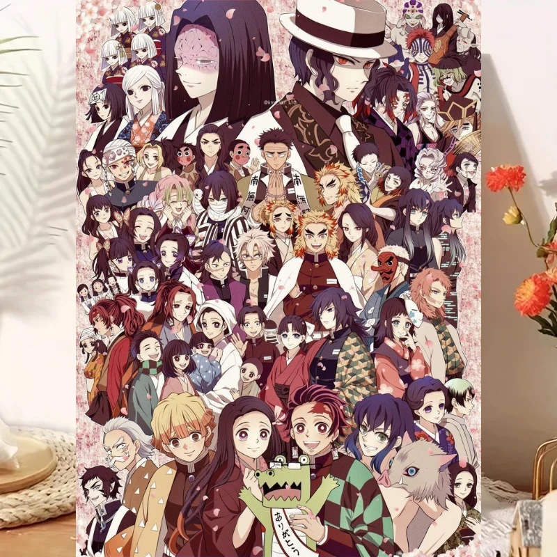 1000 PCS Puzzles for Adults ,Demon Slayer anime Jigsaw Puzzles Educational Games Colorful Puzzles Gifts Home Decor