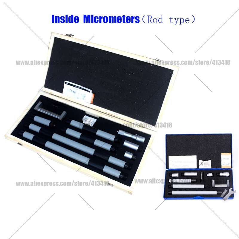 

XIBEI Tubular Inside Micrometers 50-63 50-250 50-500 50-600mm 100-1000mm Extension-Rod Type 137-202 inner micrometer137-203