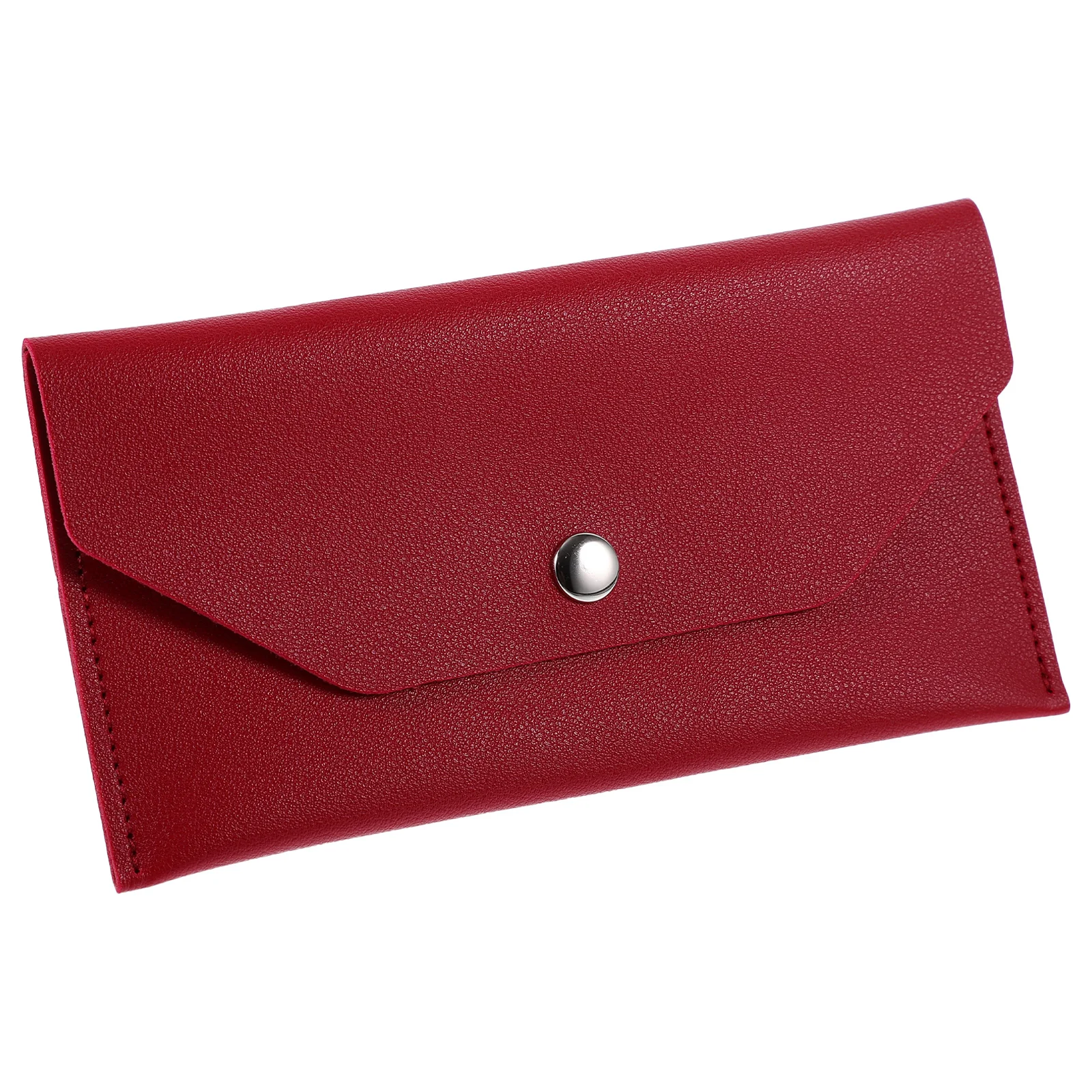 

Cash Envelope Wallet Pu Black Large Capacity Organizer Coins Bills Travel Accessories Business Card Holder Gifts