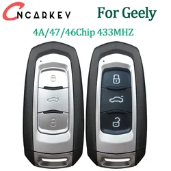 Per Geely Atlas Coolray Boyue ICON Proton X70 X50 Emgrand X7 X1 X3 X6 GS Chiave A Distanza Intelligente Auto Keyless Go 433 Mhz 46/47/4A Chip