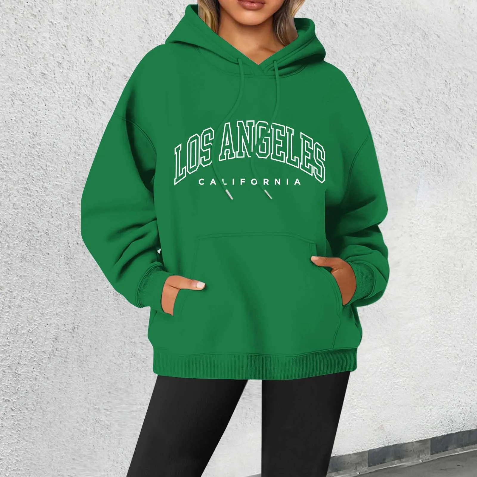 

Los Angeles Letter Print Sport Hoodie Spring Kids Boys Girls Women Male Gift Autumn men Top Casual Long Sleeve Pocket Sweatshirt