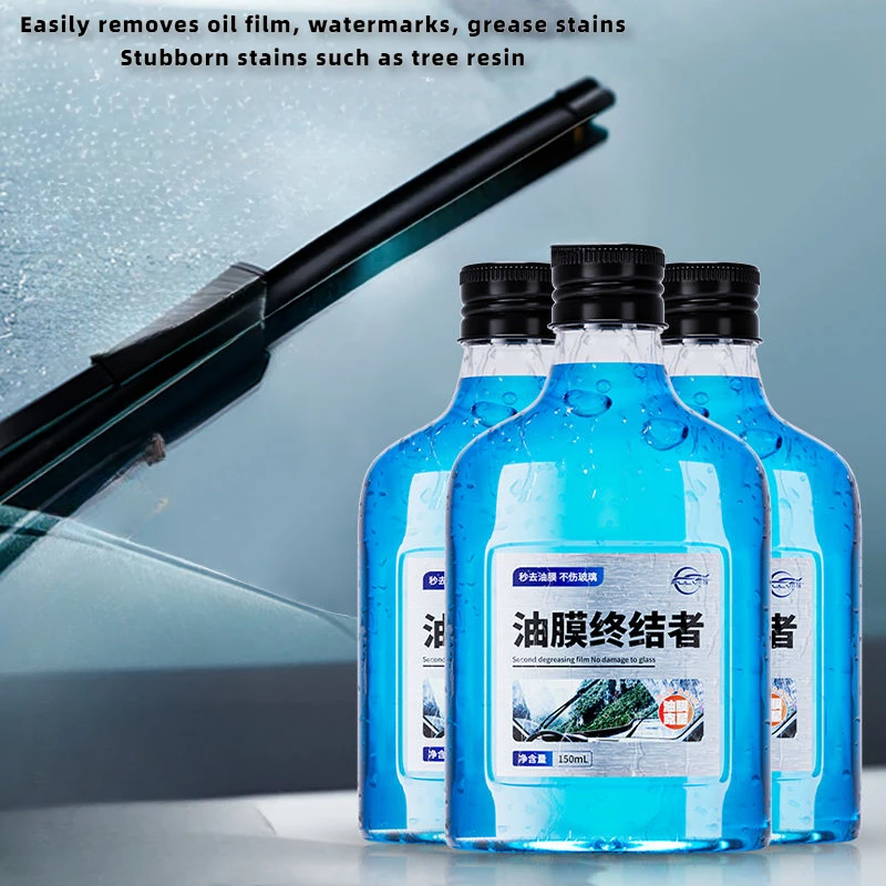 150ML glass water window film cleaner for cars to remove oil film easily remove  watermarks, stains, nourish the wiper blade