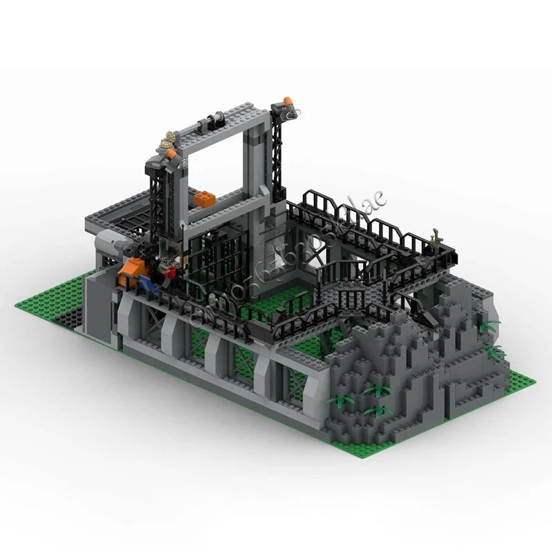 637 pièces MOC JurassicS World_Raptors Cage_PF modèle modulaire blocs de construction briques empilables jouets éducatifs créatifs enfant cadeau bricolage