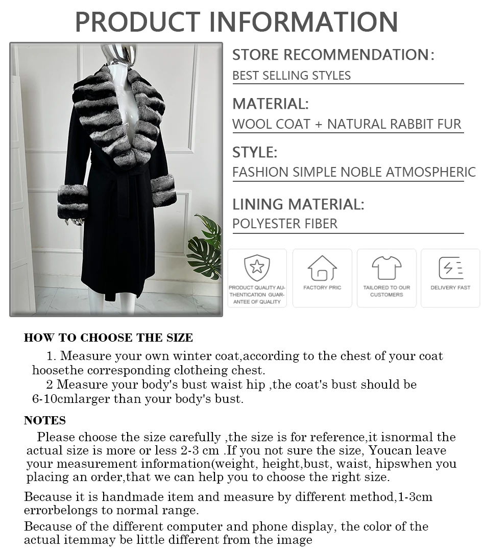 Abrigo de piel auténtica de invierno de Cachemira para mujer, abrigo de piel de conejo Rex auténtica, abrigo largo de piel de Cachemira, ropa nueva de otoño e invierno para mujer