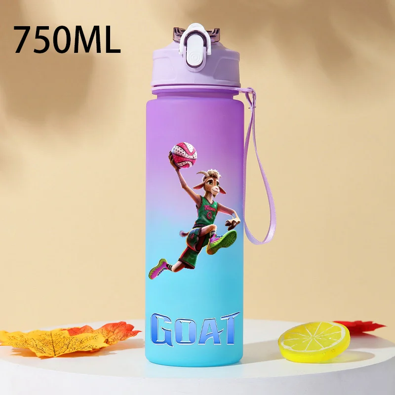 750ml 2026 Cartoon Movie GOAT Water Cup goat Gradient Drinking Bottle Will Harris Jel Gourd Lenny Williamson Olivia Burke Goat