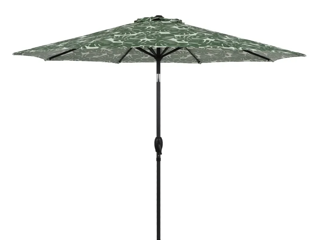 

Tool 9' Monstera Palm Crank Lift and 3 Position Tilt Patio Umbrella