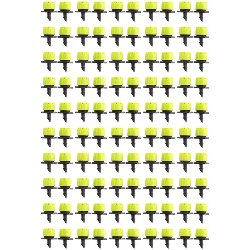 BHTS-500Pcs 1/4Inch Adjustable Micro-Type Drip Irrigation System Watering Sprinklers Anti-Clogging Emitter Garden Supplies