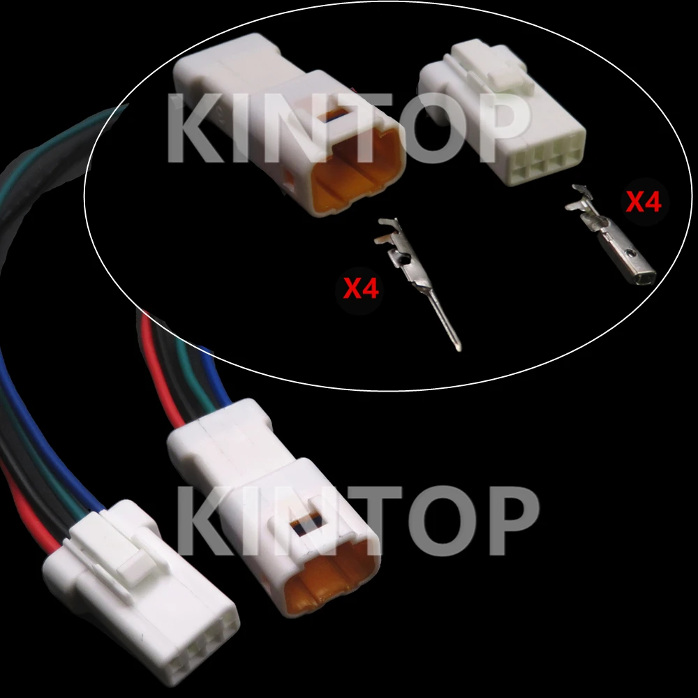 1 Set 4 Pins 04R-JWPF-VSLE-S Auto Male Female Docking Cable Harness Socket 04T-JWPF-VSLE-S Miniature Car Starter Connector