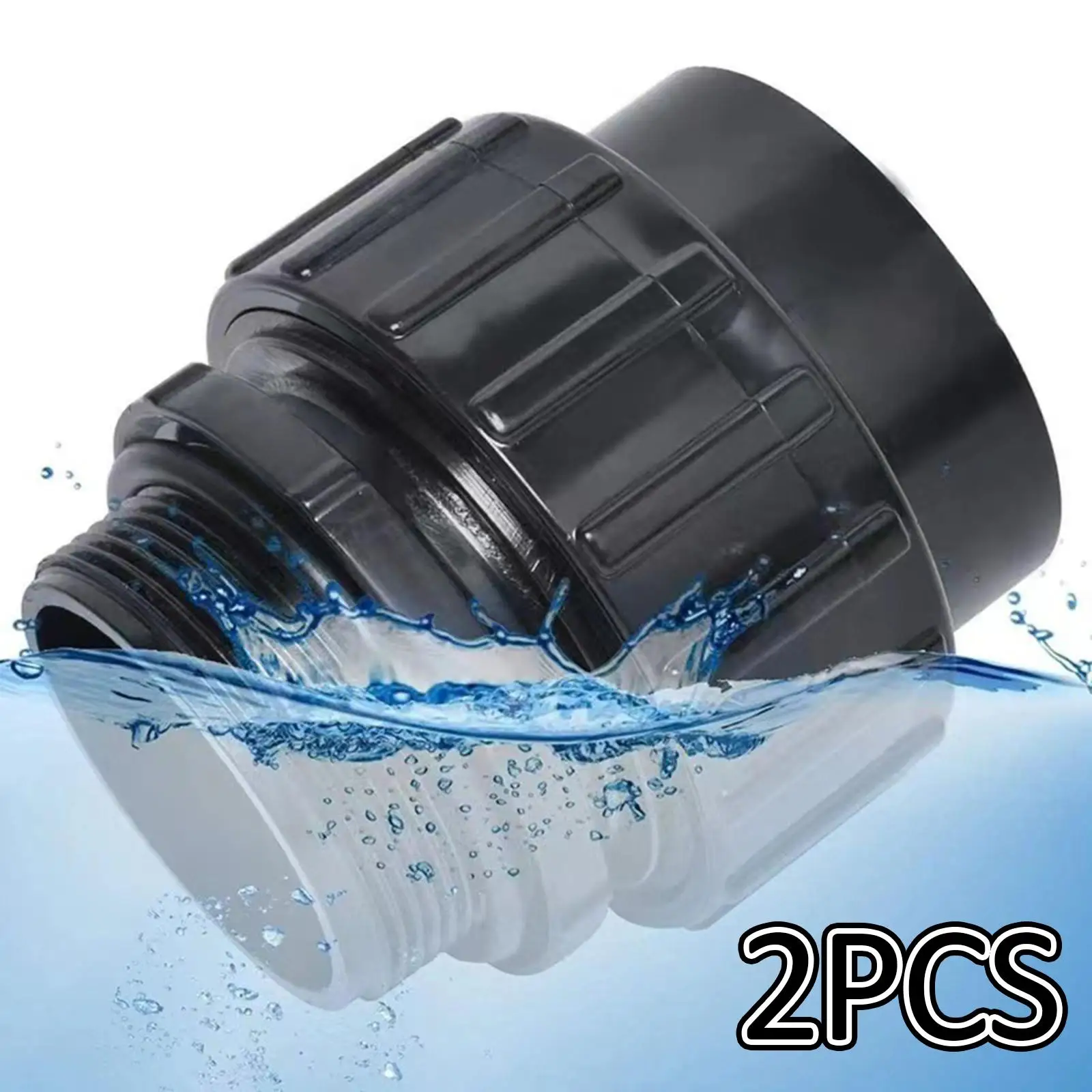 2Pcs Pool Pump Fittings Connector Pipe Sliding Connector,Universal Lightweight Direct Replacement Garden Hose Quick Connector