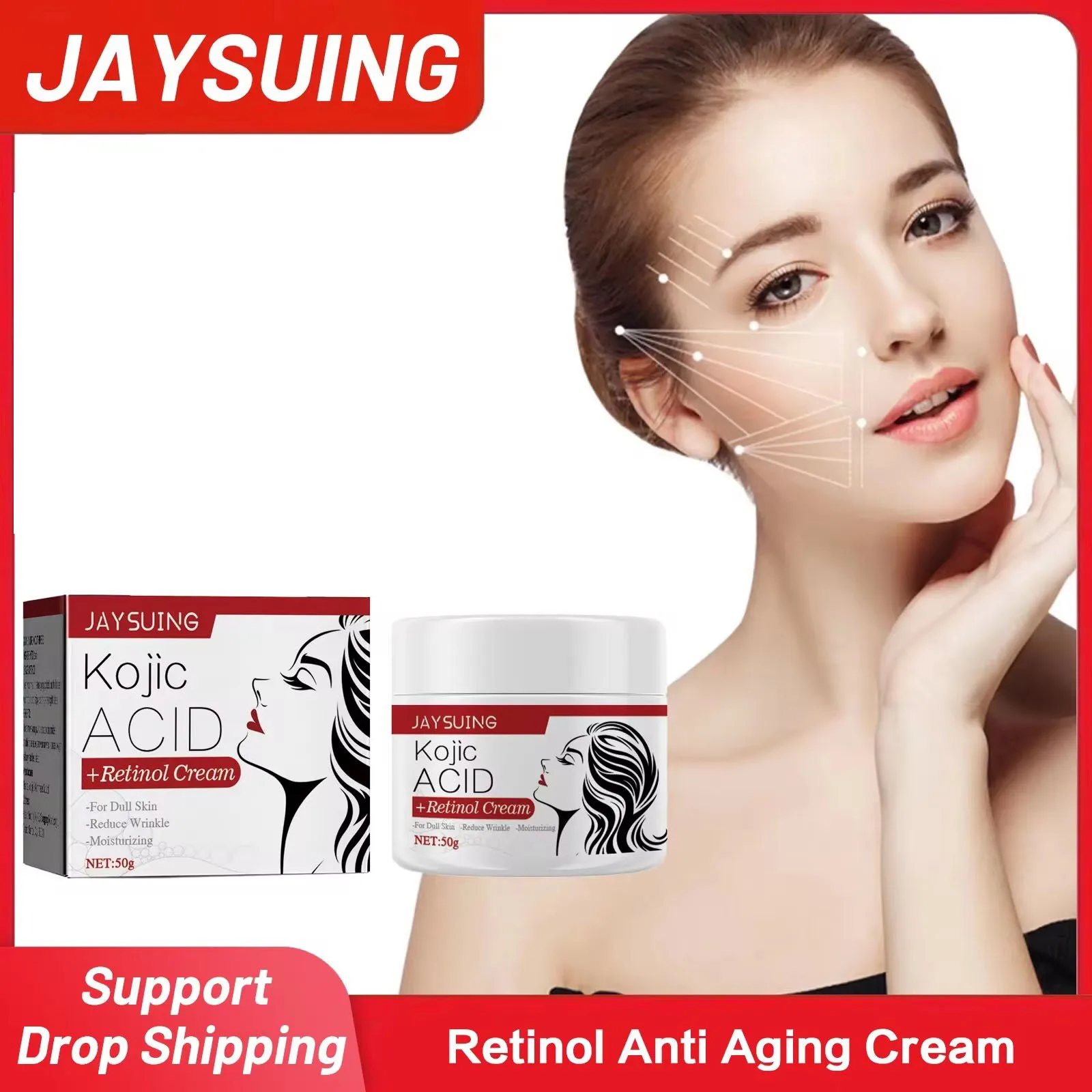 

Anti Aging Cream Lifting Firming Fade Wrinkle Fine Lines Improve Dullness Improve Puffiness Moisturizing Whitening Freckle Cream