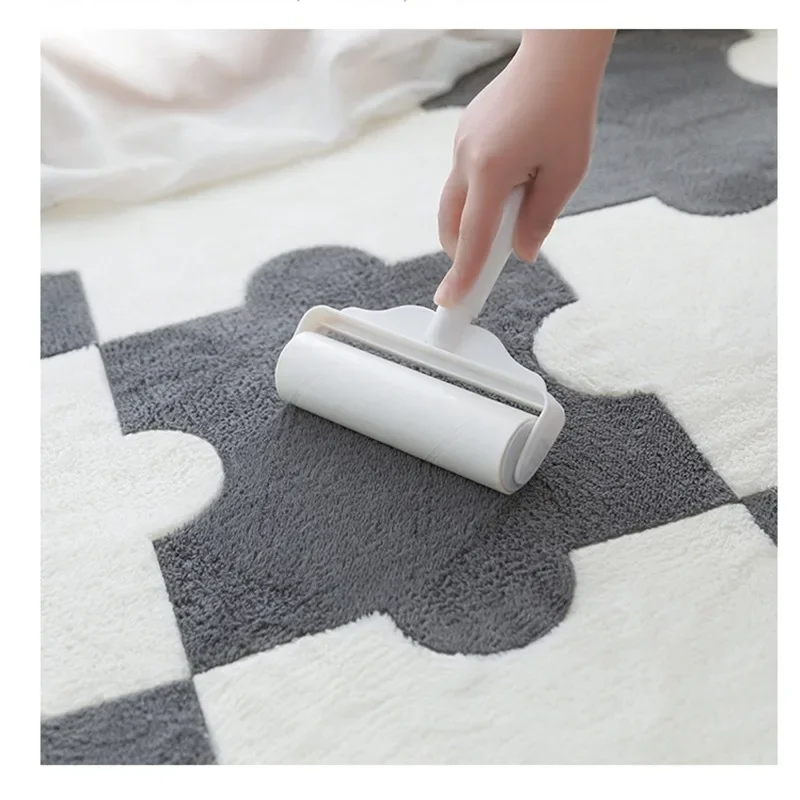 30x40cm Jigsaw Puzzle Flooring Mat Home Flocked Bedroom Bedside Rugs Children\'s Room Non-slip Carpet Machine Washable