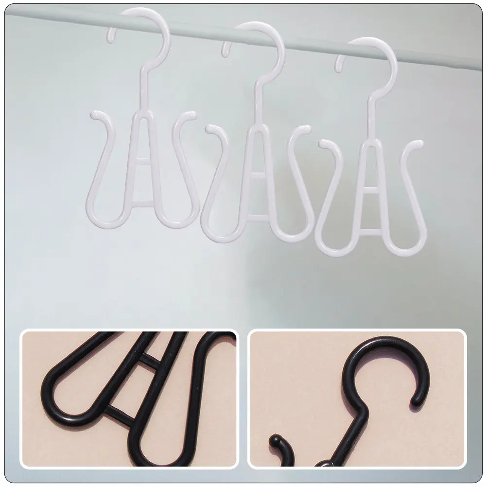 20pcs Storage Hooks Plastic Hangers For Home Travel Drying Hanging Organizer Shoe Holder Household Slippers Display Rack Shoe