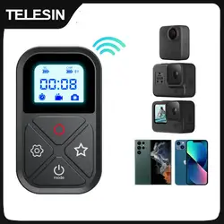 TELESIN 80M Bluetooth Remote Control For GoPro Hero 13 12 11 10 9 8 Max With Wrist Strap For Phone Action Camera Accessories