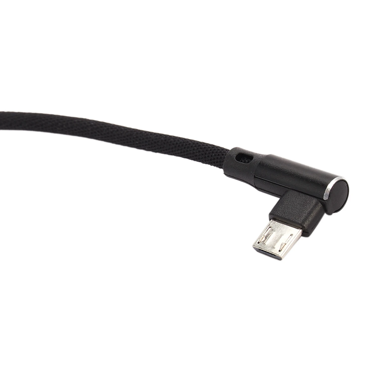 15Cm Micro- Usb 5pin Rechte Hoek Naar Links Hoek 90 Graden Usb 2.0 Dubbele Elleboog Data Oplaadkabel Voor Tablet En Telefoon V8