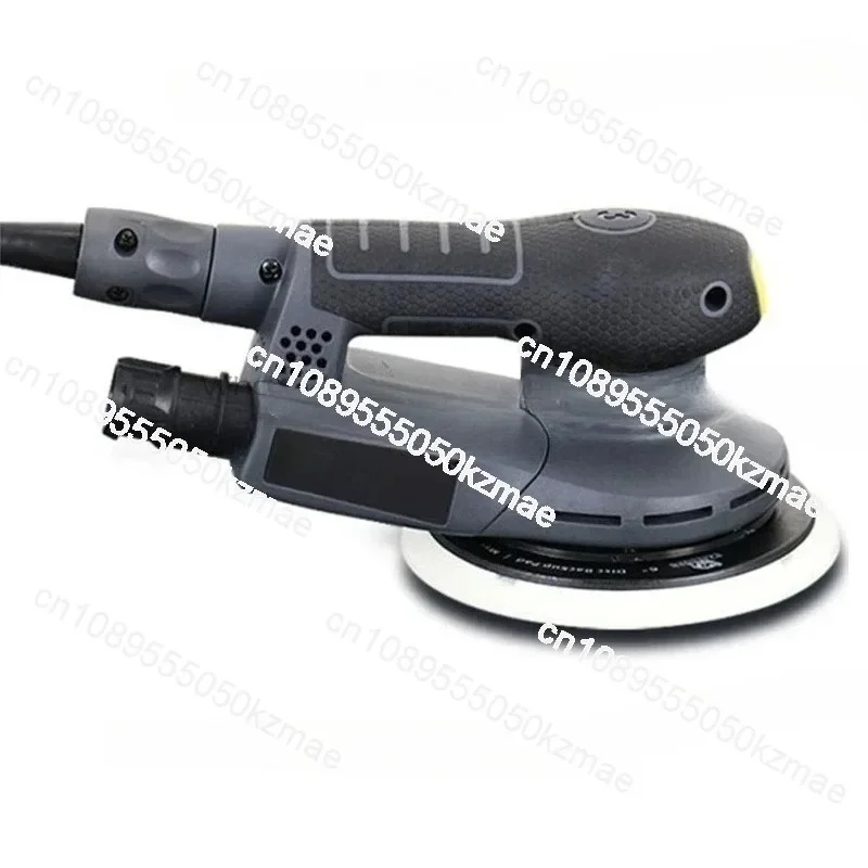 6 Inch Electric Circular Sander, Variable Speed Woodworking Polisher with Hybrid Dust Canister, Orbital Sanding Tool