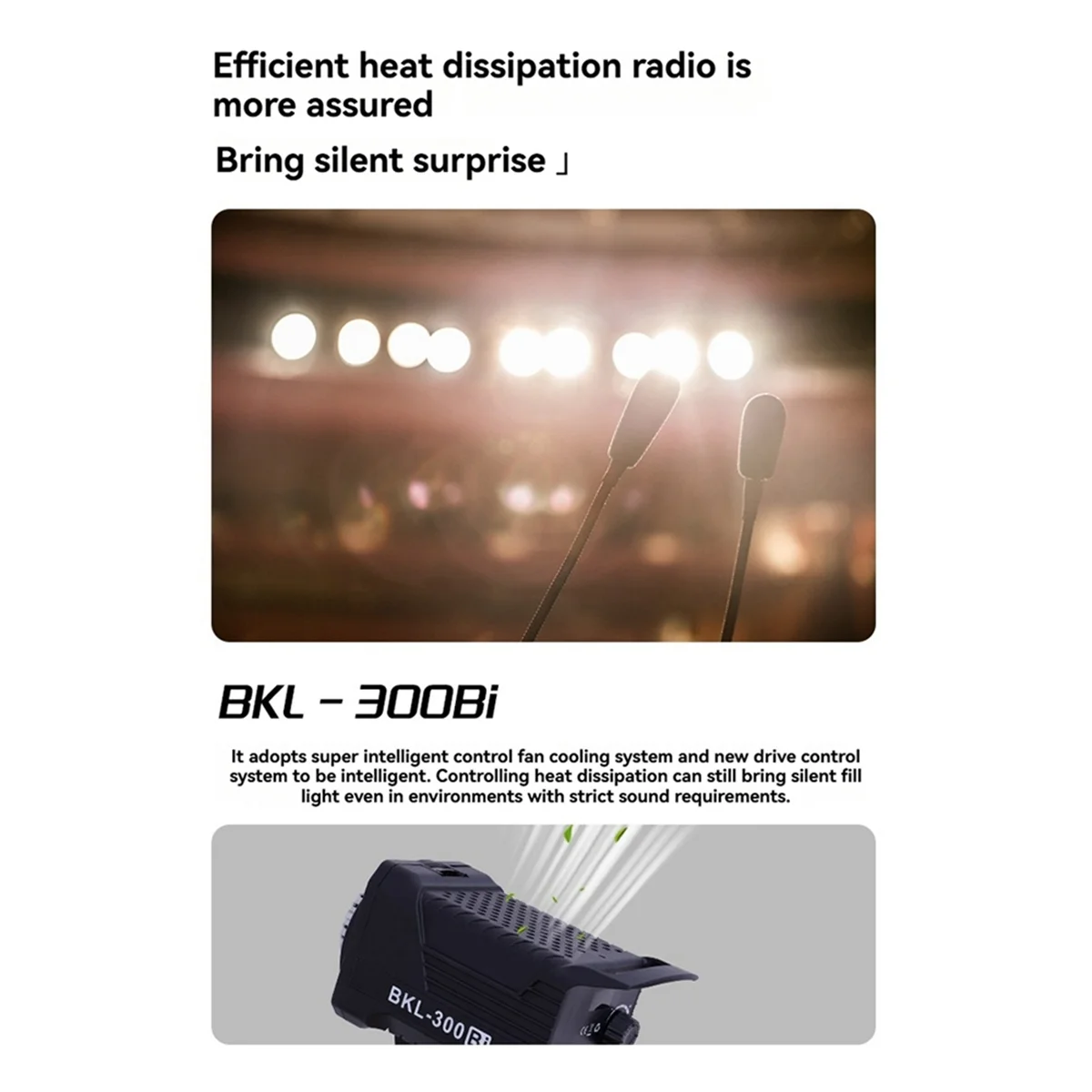 

300W Bi LED Video Light, Continuous LED Lighting with 2.4G Wireless Remote for Portrait, Outdoor Photographic US Plug