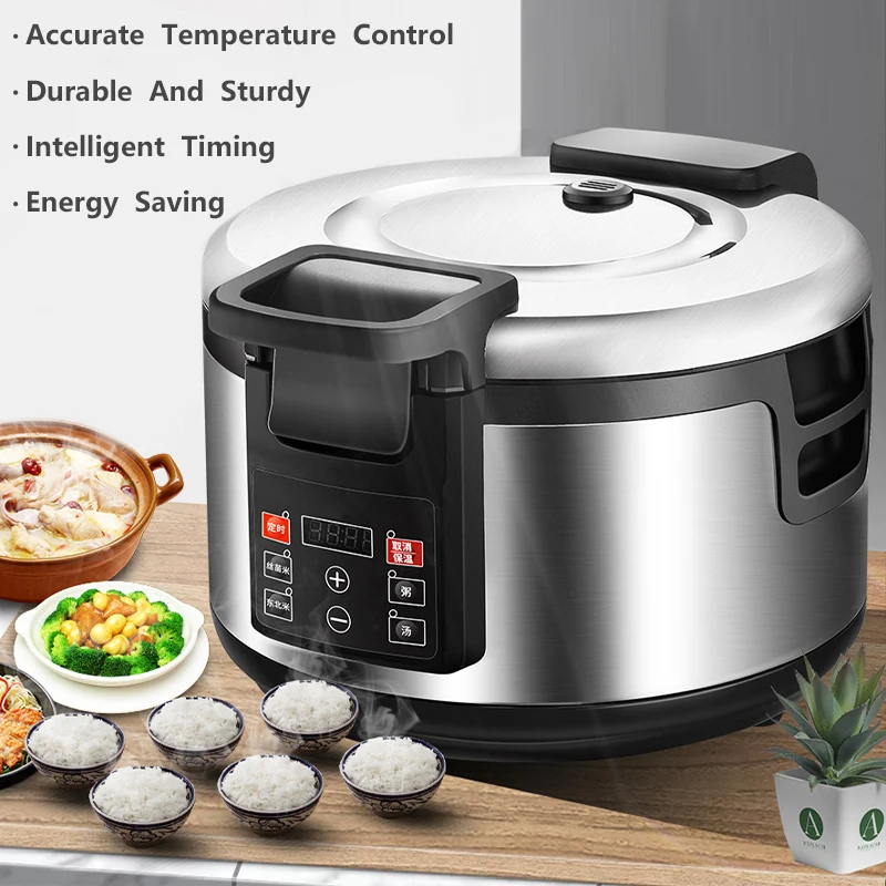 10/13/16L Electric Rice Cooker 220V Rice Cooker Non-stick Inner Liner Soup Rice Warmer Kitchen Appliances For Restaurant/Hotel