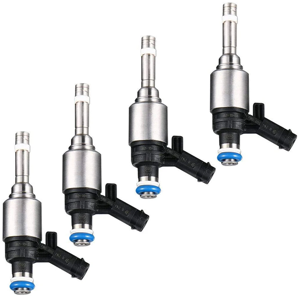 4Pcs Fuel Injectors Nozzle 0261500076 for Audi A4 A3 A5 TT VW T5 Eos CC 2.0L