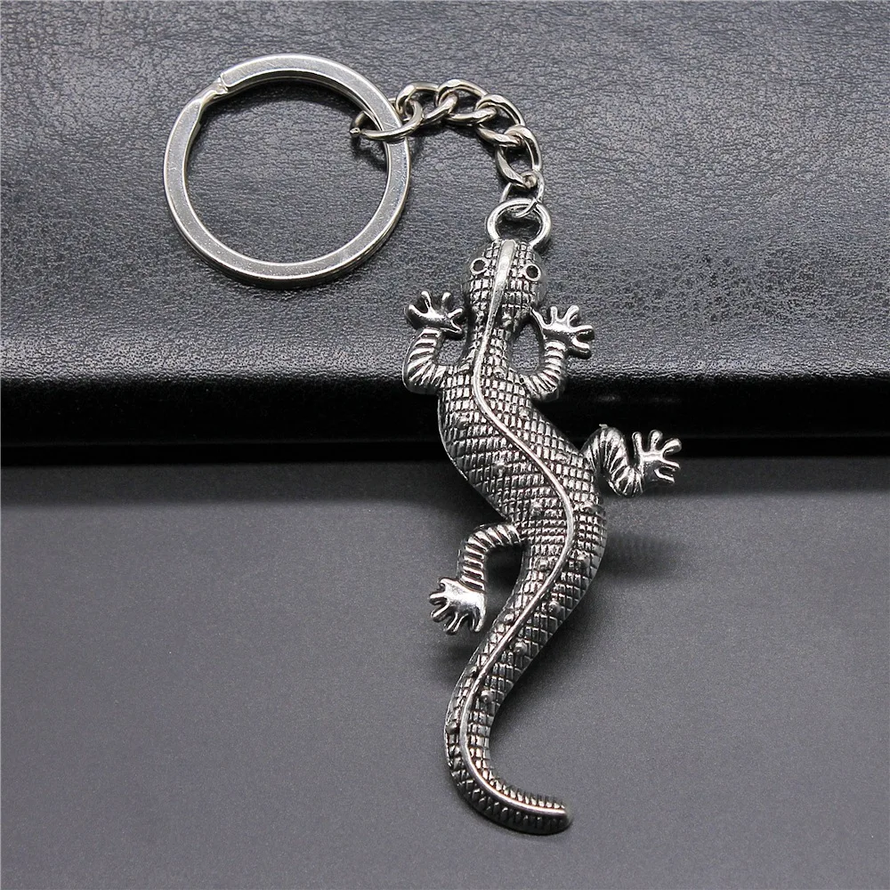 Simple gecko lizard pendant keychain pendant gift