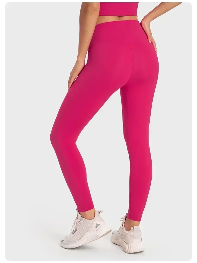 Lemon Align pantaloni da Yoga per donna palestra a vita alta collant sportivi Leggings Naked Feeling No Front Seam Workout Running Fitness Pants