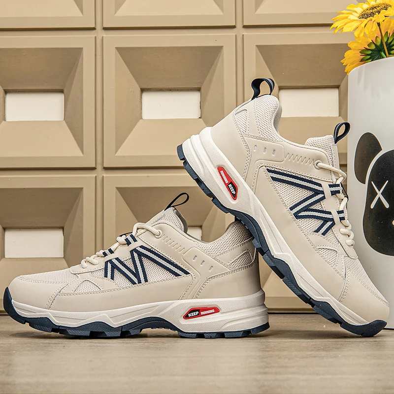 

Men Mountaineering Shoes Professional Outdoor Non-slip Hiking Off-road Camping Sports Shoes Casual Breathable Walking Sneaker