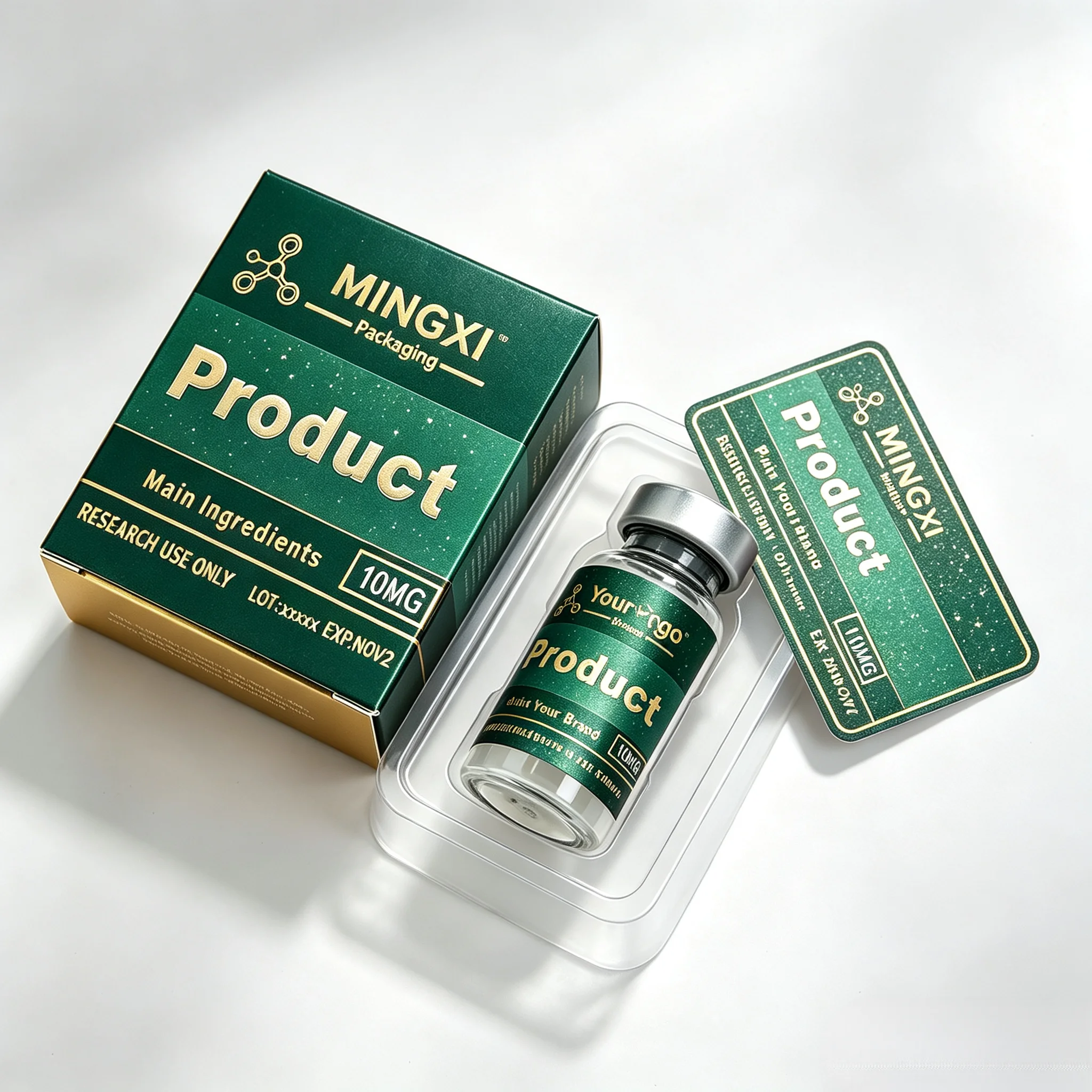 Custom Premium Texture Bottle Label High‑Quality Glossy Vinyl Self‑adhesive Sticker Compatible With 3ml‑30ml Beauty And Skincare